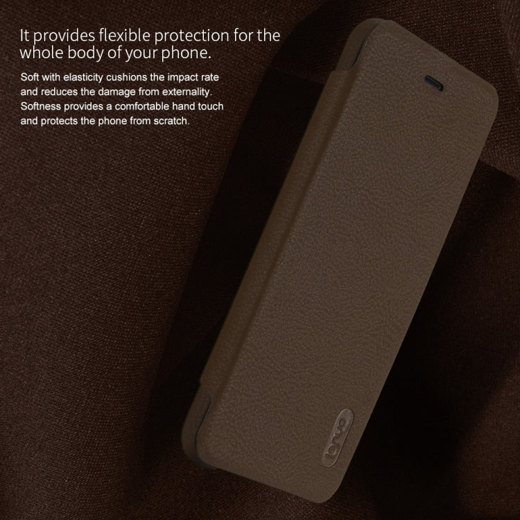 Lenuo for Huawei P10 Lite PU+PC Litchi Texture Horizontal Flip Leather Case with Card Slots