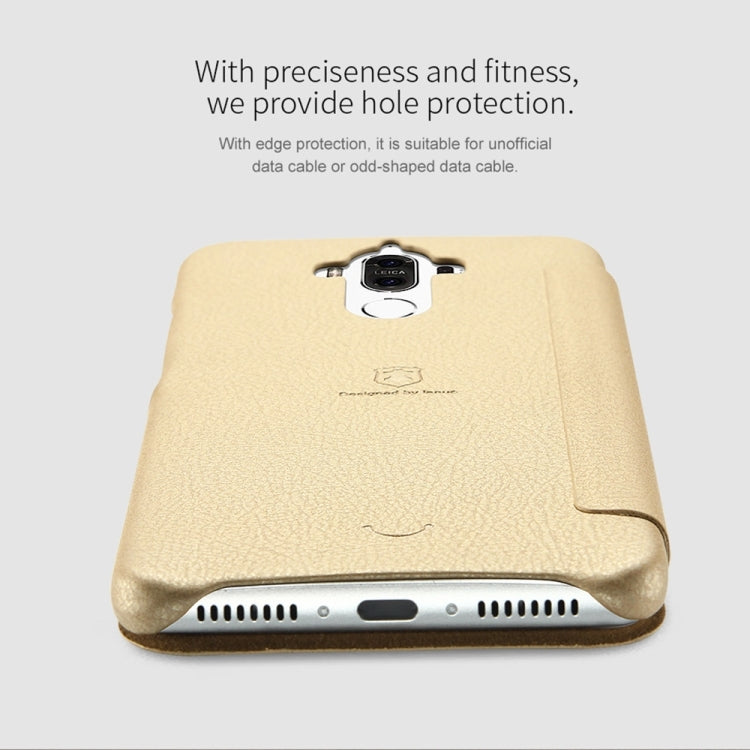 Lenuo for Huawei Mate 9 PU+PC Litchi Texture Horizontal Flip Leather Case with Card Slots