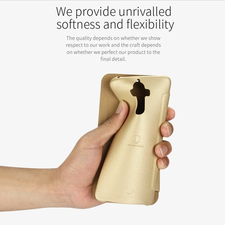 Lenuo for Huawei Mate 9 PU+PC Litchi Texture Horizontal Flip Leather Case with Card Slots