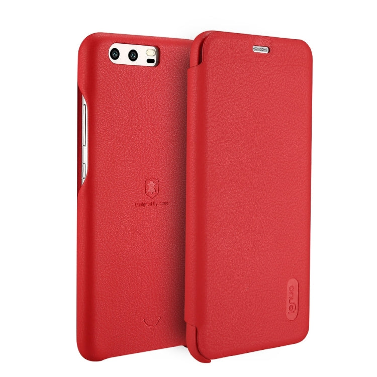 Lenuo for Huawei P10 PU+PC Litchi Texture Horizontal Flip Leather Case with Card Slots
