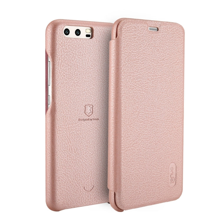 Lenuo for Huawei P10 PU+PC Litchi Texture Horizontal Flip Leather Case with Card Slots