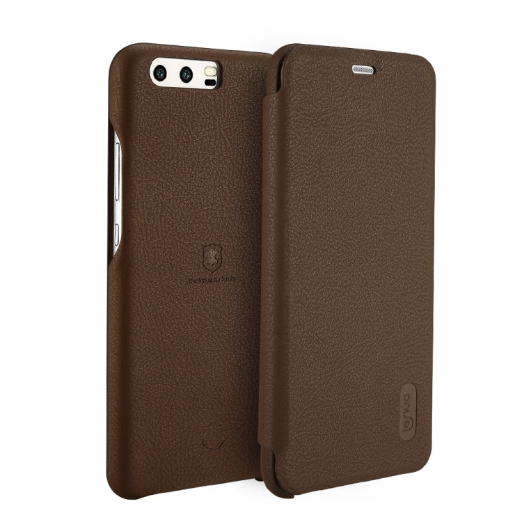 Lenuo for Huawei P10 PU+PC Litchi Texture Horizontal Flip Leather Case with Card Slots