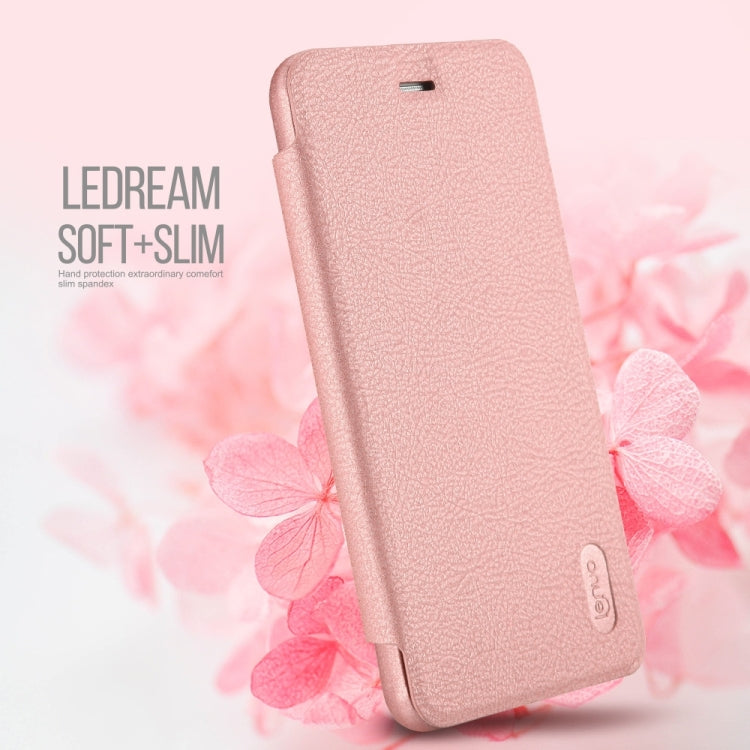 Lenuo for Huawei P8 Lite 2017 PU+PC Litchi Texture Horizontal Flip Leather Case with Card Slots