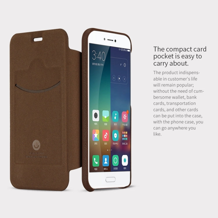 Lenuo for Xiaomi Mi 5c PU+PC Litchi Texture Horizontal Flip Leather Case with Card Slots