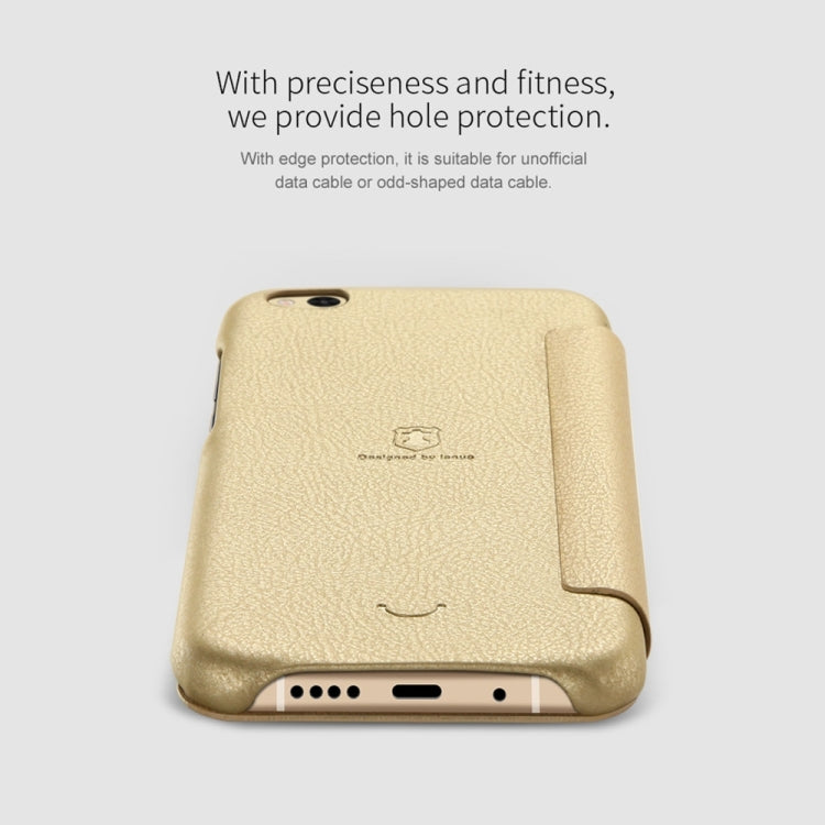 Lenuo for Xiaomi Mi 5c PU+PC Litchi Texture Horizontal Flip Leather Case with Card Slots