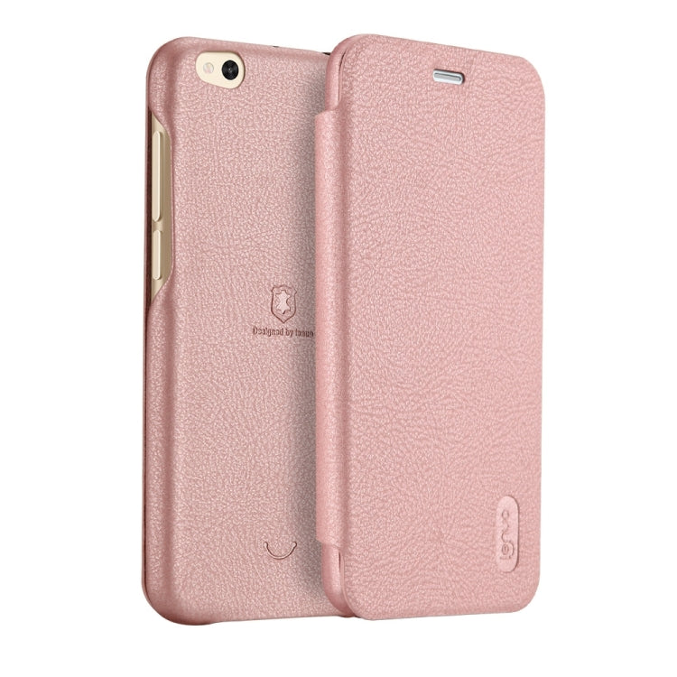 Lenuo for Xiaomi Mi 5c PU+PC Litchi Texture Horizontal Flip Leather Case with Card Slots