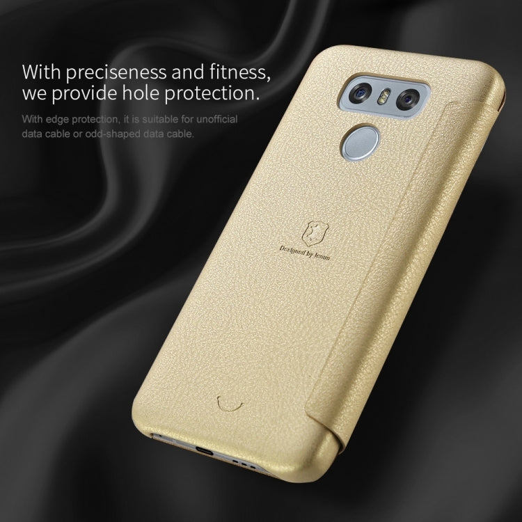 Lenuo for LG G6 PU+PC Litchi Texture Horizontal Flip Leather Case with Card Slots