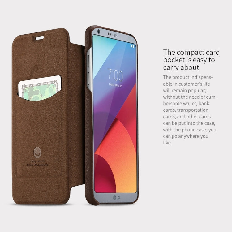 Lenuo for LG G6 PU+PC Litchi Texture Horizontal Flip Leather Case with Card Slots