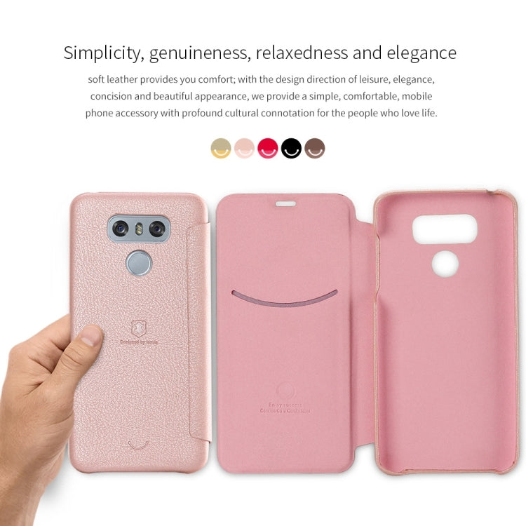 Lenuo for LG G6 PU+PC Litchi Texture Horizontal Flip Leather Case with Card Slots