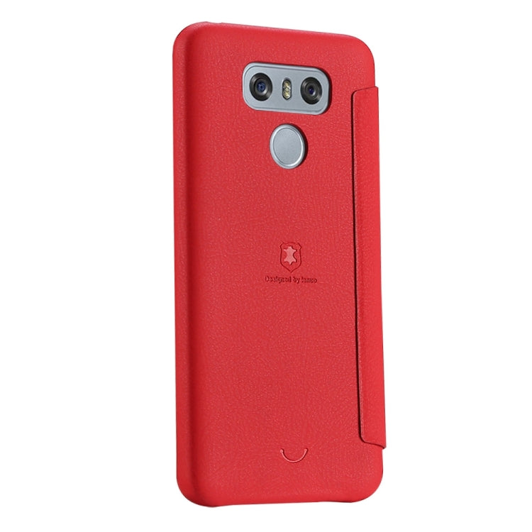 Lenuo for LG G6 PU+PC Litchi Texture Horizontal Flip Leather Case with Card Slots
