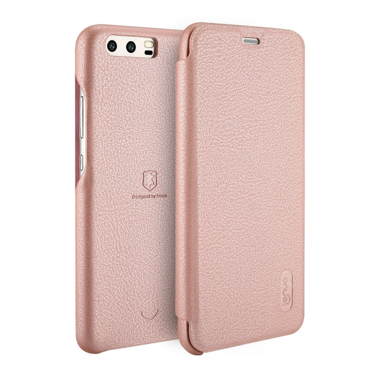 Lenuo for Huawei P10 Plus PU+PC Litchi Texture Horizontal Flip Leather Case with Card Slots