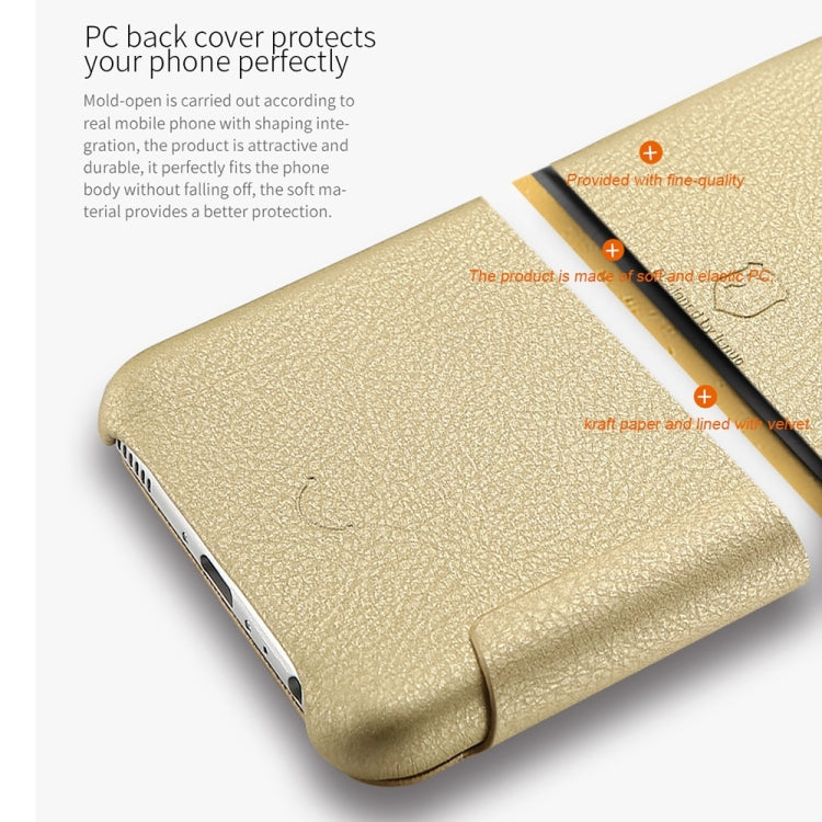 Lenuo for Huawei P10 Plus PU+PC Litchi Texture Horizontal Flip Leather Case with Card Slots