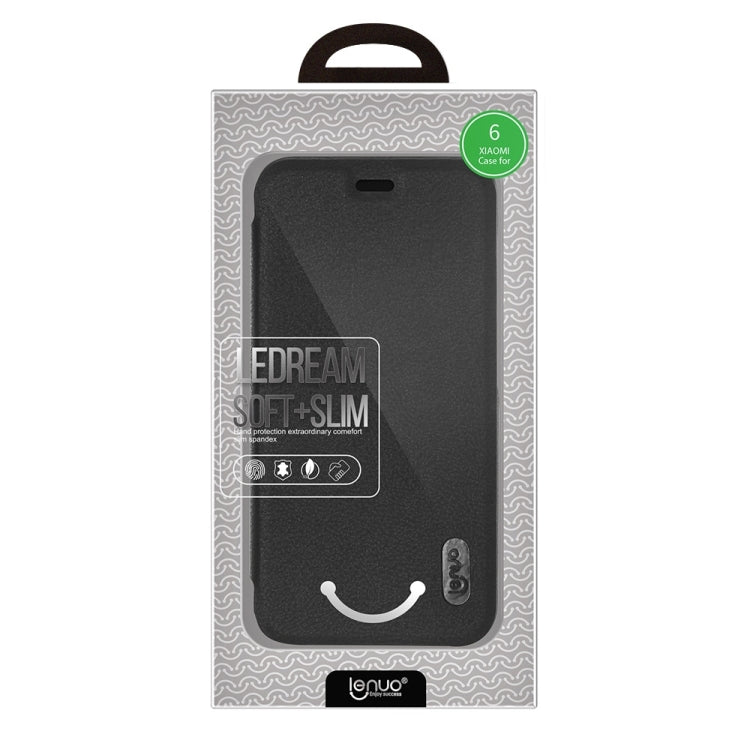 Lenuo for Xiaomi Mi 6 PU+PC Litchi Texture Horizontal Flip Leather Case with Card Slots