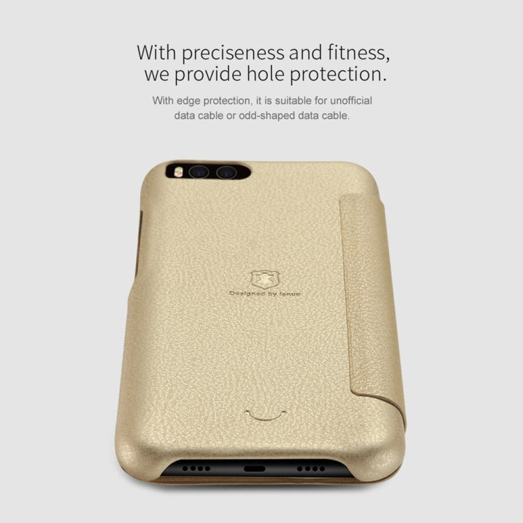 Lenuo for Xiaomi Mi 6 PU+PC Litchi Texture Horizontal Flip Leather Case with Card Slots