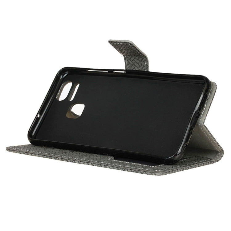 For ASUS ZenFone 3 Zoom / ZE553KL Knit Texture Horizontal Flip Leather Case with Holder & Card Slots & Wallet & Photo Frame