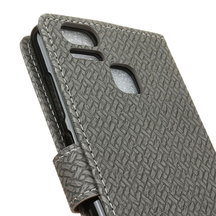 For ASUS ZenFone 3 Zoom / ZE553KL Knit Texture Horizontal Flip Leather Case with Holder & Card Slots & Wallet & Photo Frame