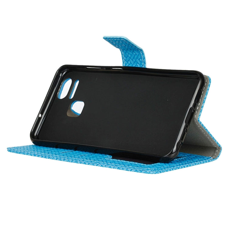 For ASUS ZenFone 3 Zoom / ZE553KL Knit Texture Horizontal Flip Leather Case with Holder & Card Slots & Wallet & Photo Frame