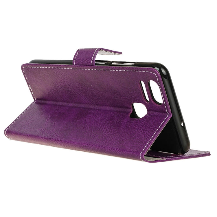 For ASUS ZenFone 3 Zoom / ZE553KL Retro Crazy Horse Texture Horizontal Flip Leather Case with Holder & Card Slots & Wallet & Photo Frame