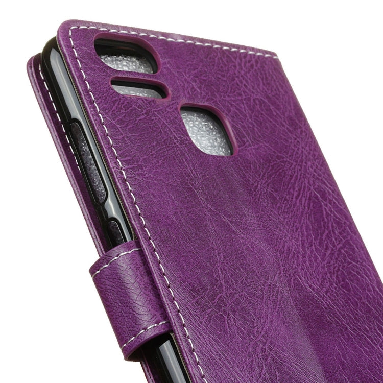 For ASUS ZenFone 3 Zoom / ZE553KL Retro Crazy Horse Texture Horizontal Flip Leather Case with Holder & Card Slots & Wallet & Photo Frame