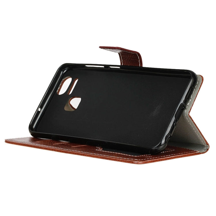 For ASUS ZenFone 3 Zoom / ZE553KL Retro Crazy Horse Texture Horizontal Flip Leather Case with Holder & Card Slots & Wallet & Photo Frame