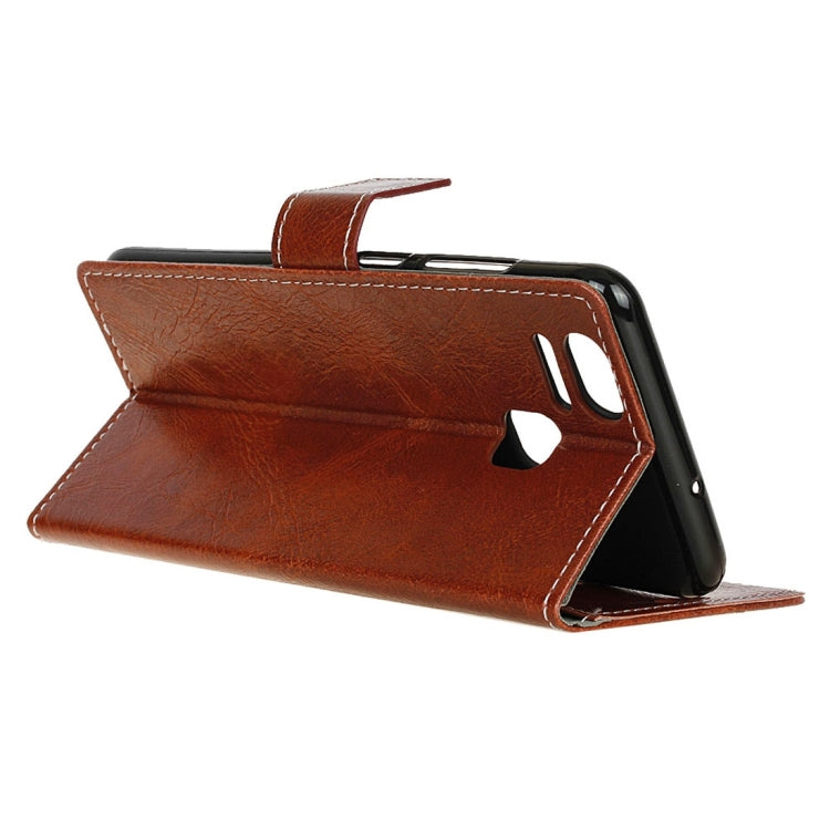 For ASUS ZenFone 3 Zoom / ZE553KL Retro Crazy Horse Texture Horizontal Flip Leather Case with Holder & Card Slots & Wallet & Photo Frame