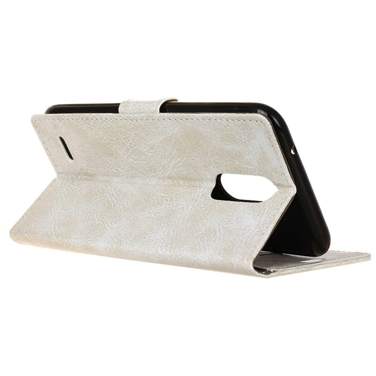 For LG K8 (2017) (EU Version) Retro Crazy Horse Texture Horizontal Flip Leather Case with Holder & Card Slots & Wallet & Photo Frame