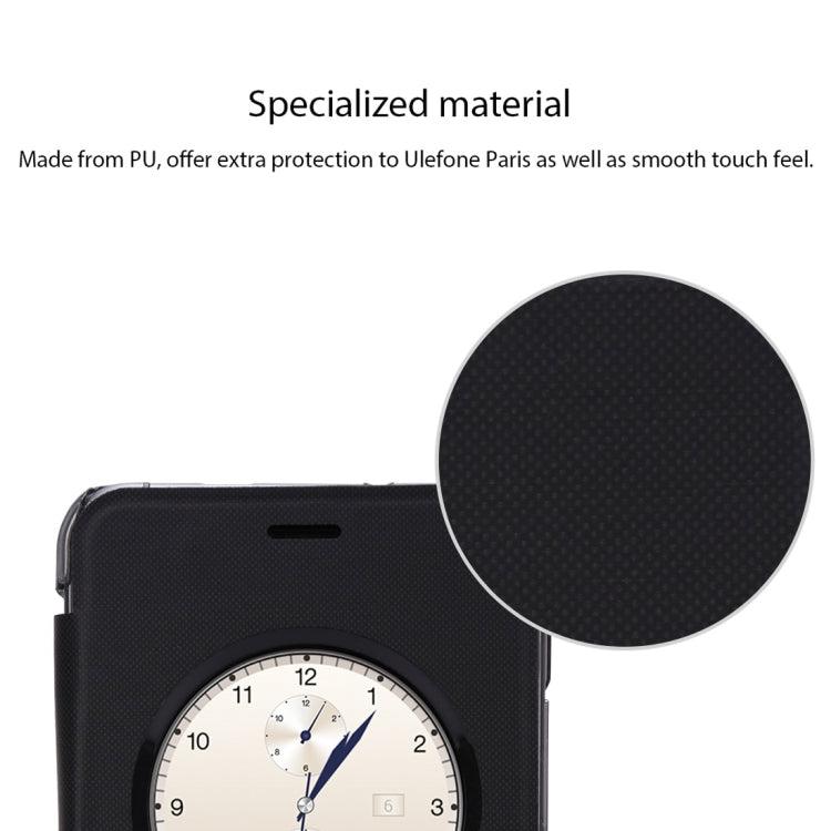 Ulefone for Paris (S-MPH-1085) Horizontal Flip Leather Case with Caller ID Display