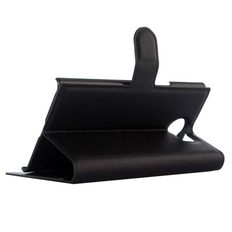 For Blackberry Priv Litchi Texture Horizontal Flip Leather Case with Magnetic Buckle & Holder & Card Slots & Wallet