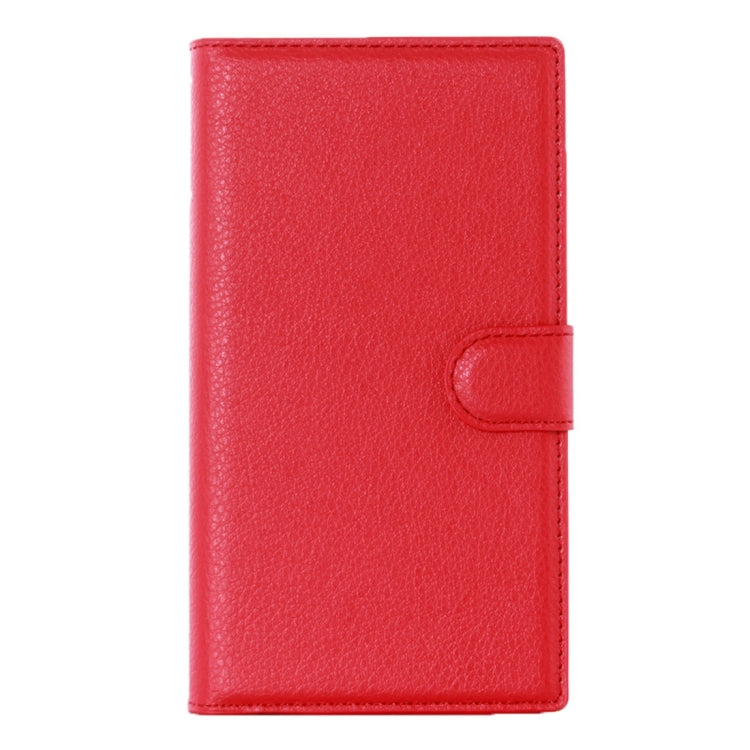 For Blackberry Priv Litchi Texture Horizontal Flip Leather Case with Magnetic Buckle & Holder & Card Slots & Wallet