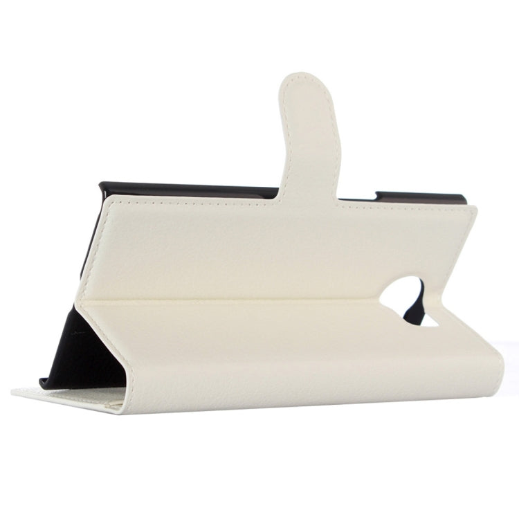 For Blackberry Priv Litchi Texture Horizontal Flip Leather Case with Magnetic Buckle & Holder & Card Slots & Wallet