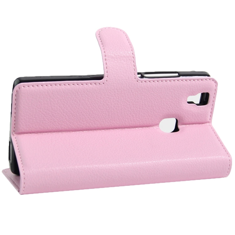 For DOOGEE X5 MAX Litchi Texture Horizontal Flip Leather Case with Magnetic Buckle & Holder & Card Slots & Wallet