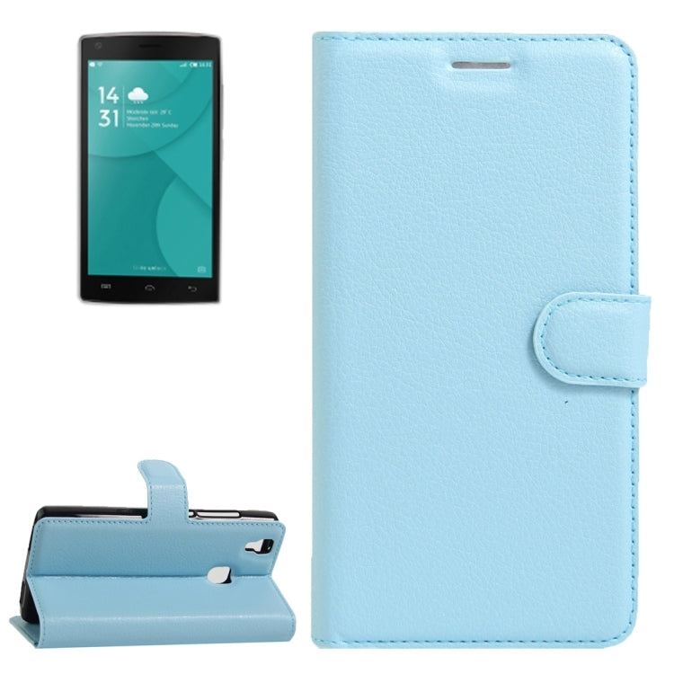 For DOOGEE X5 MAX Litchi Texture Horizontal Flip Leather Case with Magnetic Buckle & Holder & Card Slots & Wallet