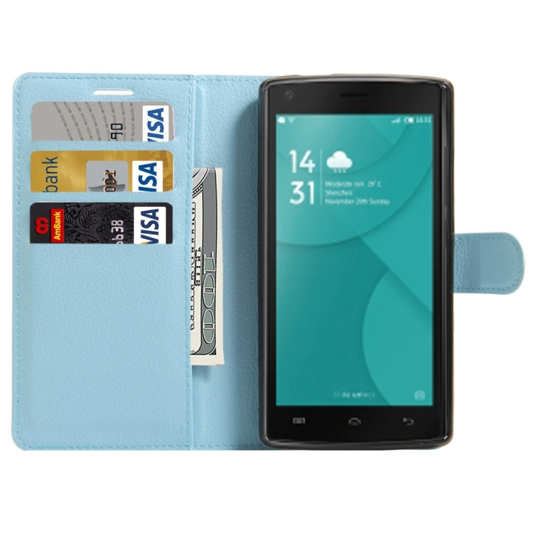 For DOOGEE X5 MAX Litchi Texture Horizontal Flip Leather Case with Magnetic Buckle & Holder & Card Slots & Wallet