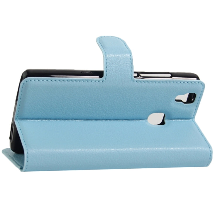 For DOOGEE X5 MAX Litchi Texture Horizontal Flip Leather Case with Magnetic Buckle & Holder & Card Slots & Wallet