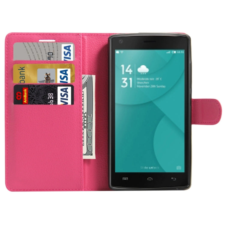 For DOOGEE X5 MAX Litchi Texture Horizontal Flip Leather Case with Magnetic Buckle & Holder & Card Slots & Wallet