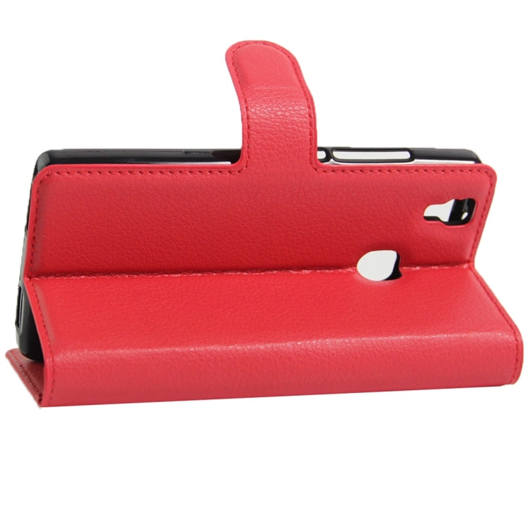 For DOOGEE X5 MAX Litchi Texture Horizontal Flip Leather Case with Magnetic Buckle & Holder & Card Slots & Wallet