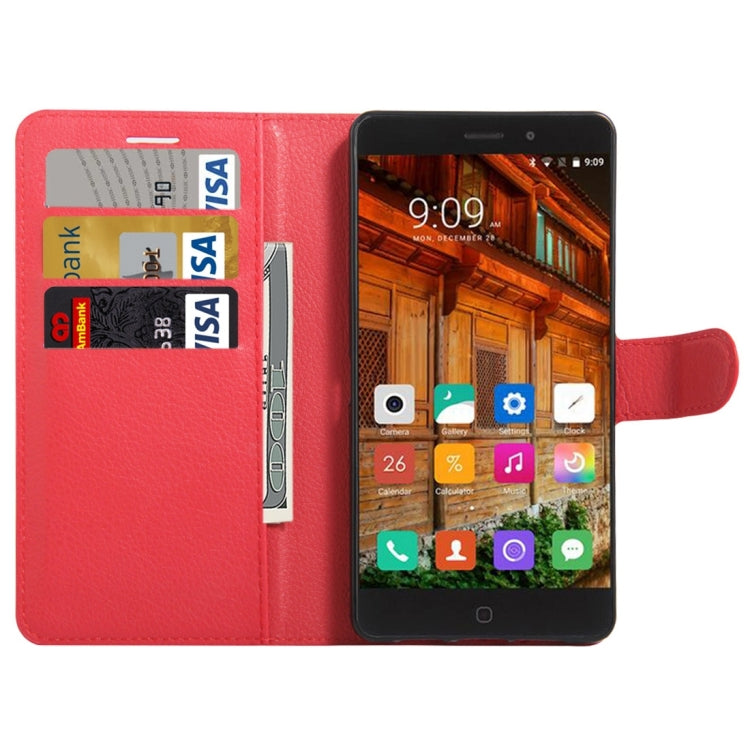 For Elephone P9000 Litchi Texture Horizontal Flip Leather Case with Magnetic Buckle & Holder & Card Slots & Wallet
