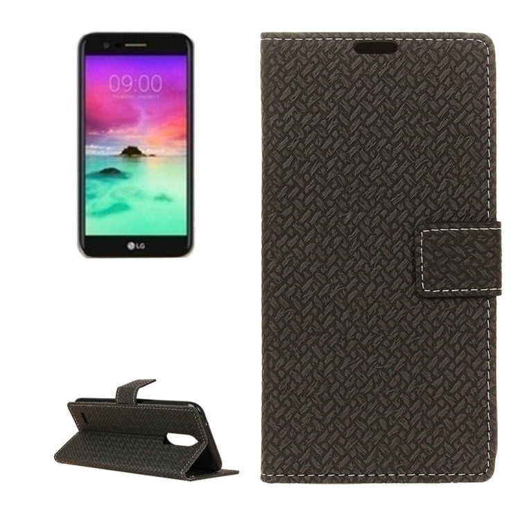 For LG Stylo 3 Knit Texture Horizontal Flip Leather Case with Holder & Card Slots & Wallet & Photo Frame