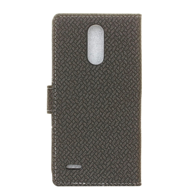 For LG Stylo 3 Knit Texture Horizontal Flip Leather Case with Holder & Card Slots & Wallet & Photo Frame