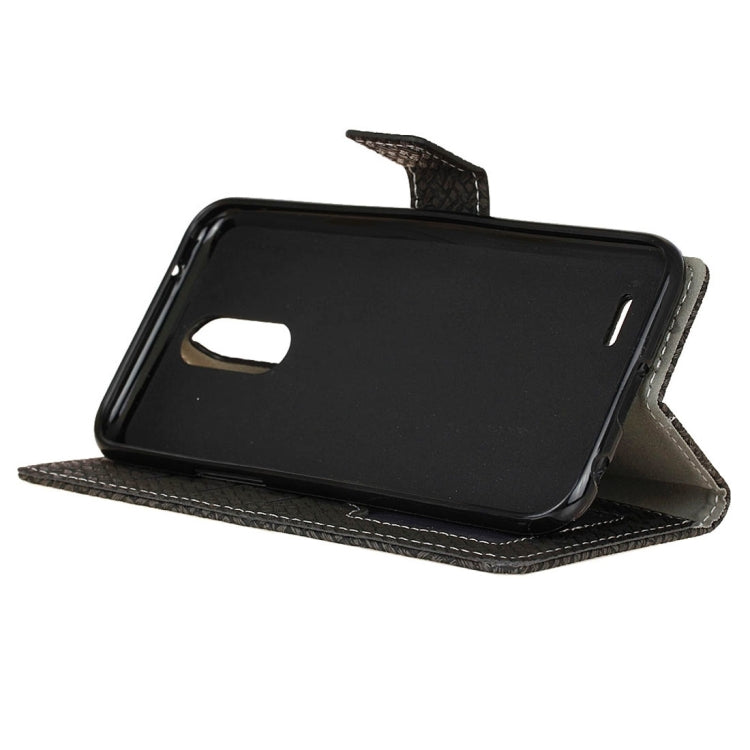 For LG Stylo 3 Knit Texture Horizontal Flip Leather Case with Holder & Card Slots & Wallet & Photo Frame
