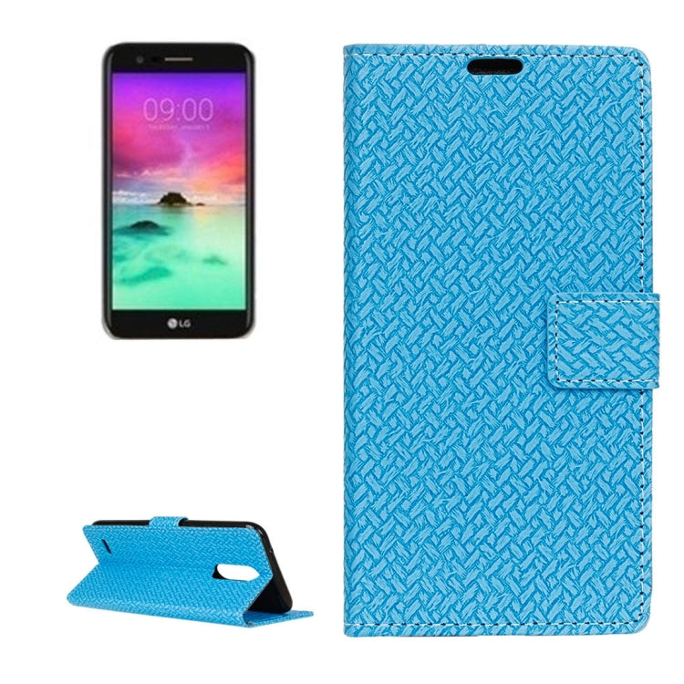 For LG Stylo 3 Knit Texture Horizontal Flip Leather Case with Holder & Card Slots & Wallet & Photo Frame