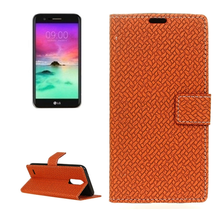 For LG Stylo 3 Knit Texture Horizontal Flip Leather Case with Holder & Card Slots & Wallet & Photo Frame