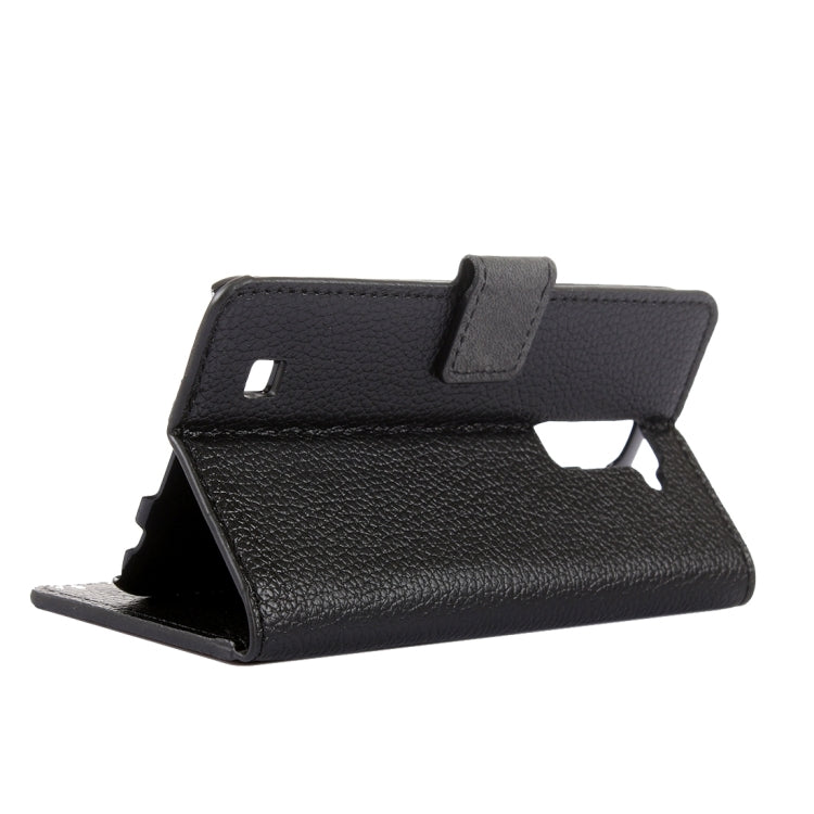 For LG K8 Litchi Texture Horizontal Flip Leather Case with Magnetic Buckle & Holder & Card Slots & Wallet