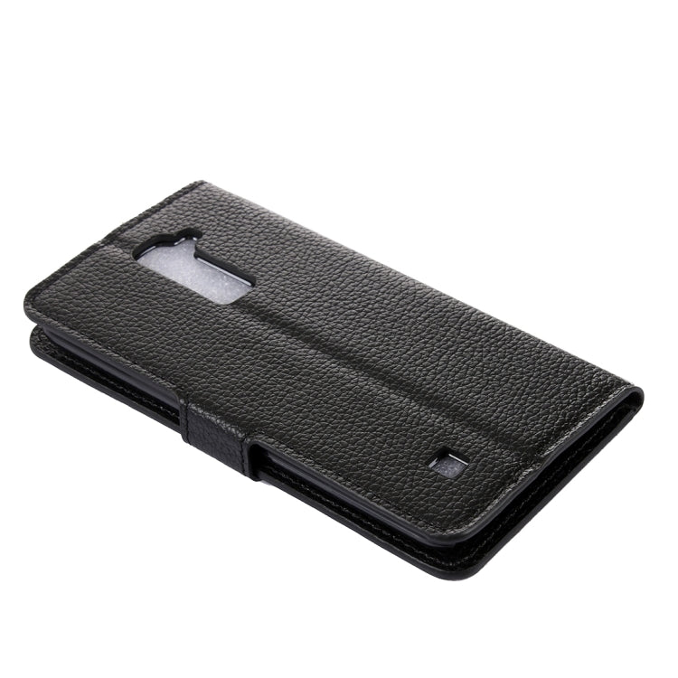For LG K8 Litchi Texture Horizontal Flip Leather Case with Magnetic Buckle & Holder & Card Slots & Wallet