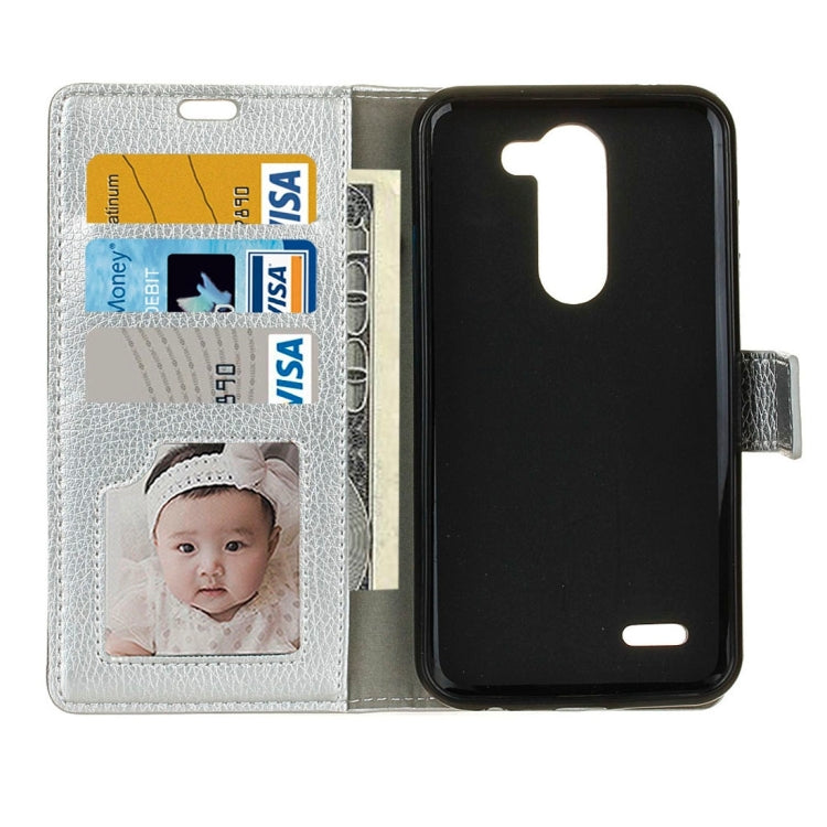 For LG X Mach Litchi Texture Horizontal Flip Leather Case with Holder & Card Slots & Wallet & Photo Frame