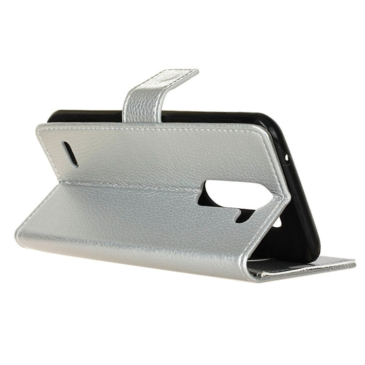 For LG X Mach Litchi Texture Horizontal Flip Leather Case with Holder & Card Slots & Wallet & Photo Frame