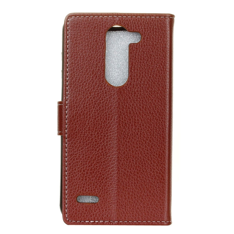 For LG X Mach Litchi Texture Horizontal Flip Leather Case with Holder & Card Slots & Wallet & Photo Frame