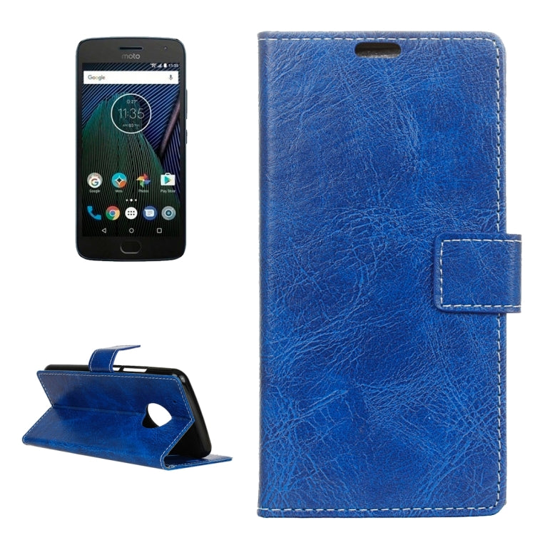 For Motorola Moto G5 Plus Retro Crazy Horse Texture Horizontal Flip Leather Case with Holder & Card Slots & Wallet & Photo Frame