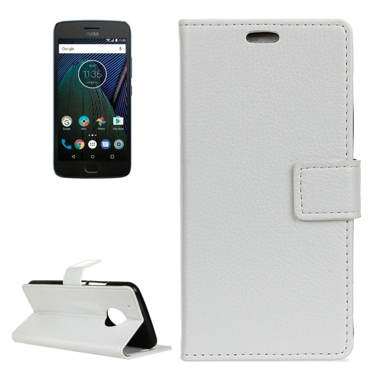 For Motorola Moto G5 Plus Litchi Texture Horizontal Flip Leather Case with Holder & Card Slots & Wallet & Photo Frame