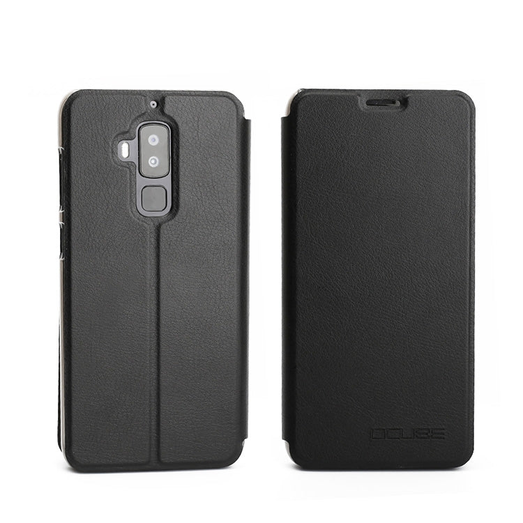 OCUBE for HOMTOM S8 (MPH3140) Spring Texture Horizontal Flip Leather Case with Holder(Black)